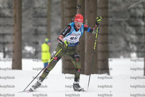 02.02.2017, xkvx, Wintersport, Biathlon IBU Junior Open European Championships - Nove Mesto Na Morave, Einzel v.l. HOLLANDT Julian