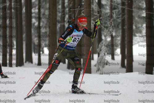 02.02.2017, xkvx, Wintersport, Biathlon IBU Junior Open European Championships - Nove Mesto Na Morave, Einzel v.l. GRAF Matthias GER