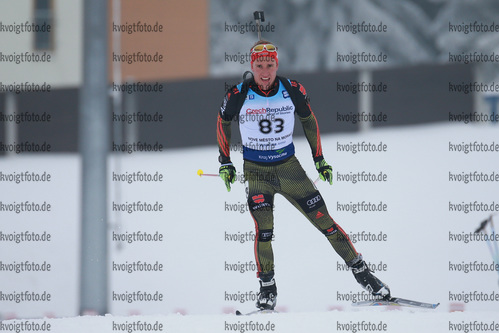 02.02.2017, xkvx, Wintersport, Biathlon IBU Junior Open European Championships - Nove Mesto Na Morave, Einzel v.l. GRAF Matthias GER