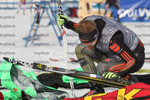 03.02.2017, xkvx, Wintersport, Biathlon IBU Junior Open European Championships - Nove Mesto Na Morave, Training v.l. SCHANDL Hannes
