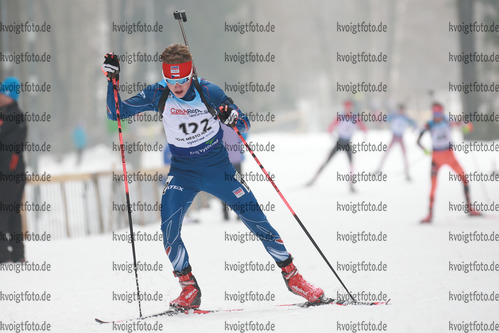 04.02.2017, xkvx, Wintersport, Biathlon IBU Junior Open European Championships - Nove Mesto Na Morave, Sprint v.l. MIKYSKA Tomas