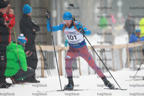 04.02.2017, xkvx, Wintersport, Biathlon IBU Junior Open European Championships - Nove Mesto Na Morave, Sprint v.l. LOBASTOV Nikita