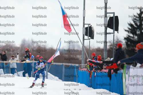 05.02.2017, xkvx, Wintersport, Biathlon IBU Junior Open European Championships - Nove Mesto Na Morave, Verfolgung v.l. ZEMLICKA Milan