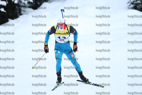 10.12.2017, xkvx, Wintersport, Biathlon IBU Junior Cup - Obertilliach, Sprint v.l. CLAUDE Emilien