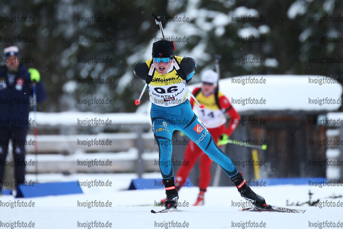 10.12.2017, xkvx, Wintersport, Biathlon IBU Junior Cup - Obertilliach, Sprint v.l. BOURGEOIS REPUBLIQUE Martin