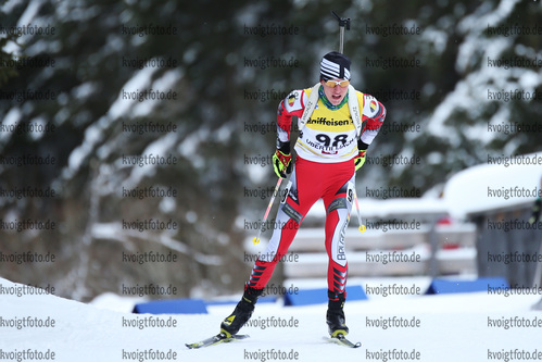 10.12.2017, xkvx, Wintersport, Biathlon IBU Junior Cup - Obertilliach, Sprint v.l. DIELEN Pjotr