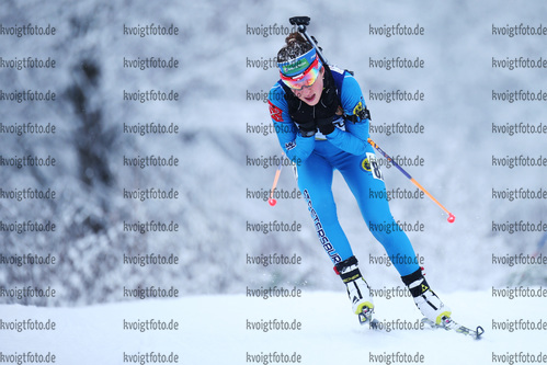 15.12.2017, xkvx, Wintersport, Biathlon IBU Junior Cup - Ridnaun, Einzel v.l. KONSHINA Iuliia