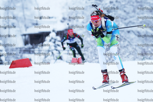 15.12.2017, xkvx, Wintersport, Biathlon IBU Junior Cup - Ridnaun, Einzel v.l. ZADRAVEC Nina