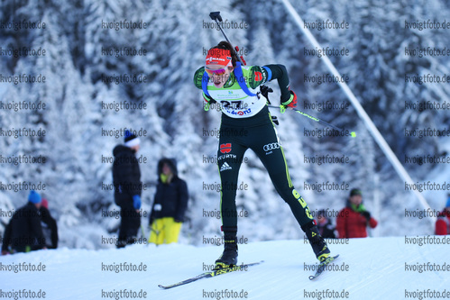 16.12.2017, xkvx, Wintersport, Biathlon IBU Junior Cup - Ridnaun, Sprint v.l. VOIGT Vanessa