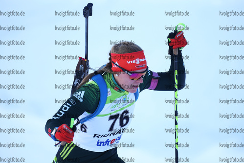 16.12.2017, xkvx, Wintersport, Biathlon IBU Junior Cup - Ridnaun, Sprint v.l. KEBINGER Hanna