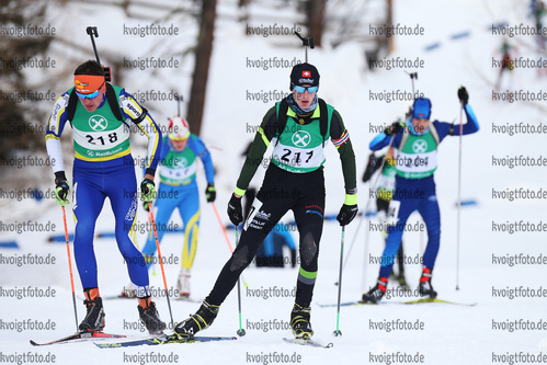 17.12.2017, xkvx, Wintersport, Alpencup - DSV Biathlon Deutschlandpokal v.l. GRETILLAT Clement