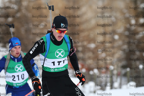 17.12.2017, xkvx, Wintersport, Alpencup - DSV Biathlon Deutschlandpokal v.l. KELLER Yanis