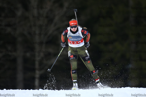 07.01.2018, xkvx, Wintersport, DSV Biathlon Deutschlandpokal - Notschrei, Verfolgung v.l. AURICH Julia