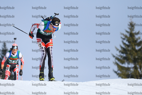 13.01.2018, xkvx, Wintersport, Alpencup - DSV Biathlon Deutschlandpokal - Hochfilzen, Einzel v.l. FOIDL Benedikt