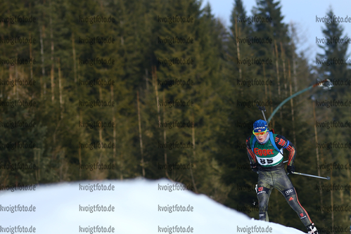 13.01.2018, xkvx, Wintersport, Alpencup - DSV Biathlon Deutschlandpokal - Hochfilzen, Einzel v.l. WOLTER Tim