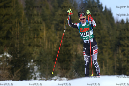 13.01.2018, xkvx, Wintersport, Alpencup - DSV Biathlon Deutschlandpokal - Hochfilzen, Einzel v.l. ELLMAUER Felix