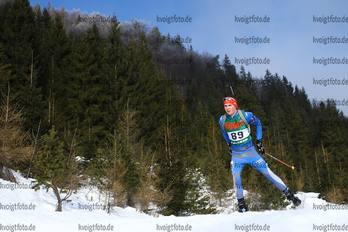 13.01.2018, xkvx, Wintersport, Alpencup - DSV Biathlon Deutschlandpokal - Hochfilzen, Einzel v.l. SCHWEINBERG Markus