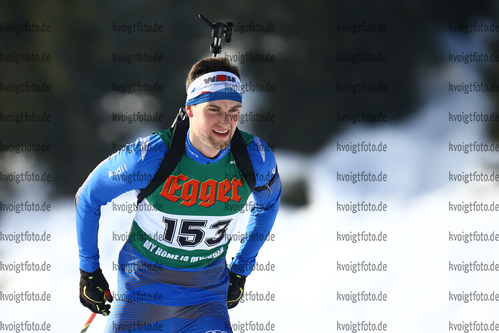 13.01.2018, xkvx, Wintersport, Alpencup - DSV Biathlon Deutschlandpokal - Hochfilzen, Einzel v.l. KNORR Hans