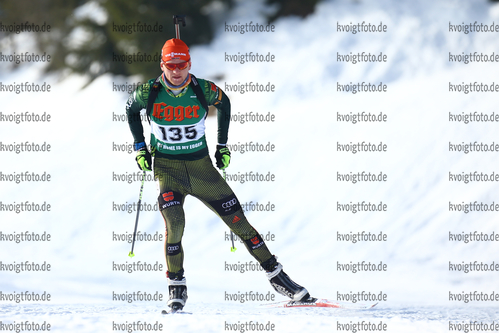 13.01.2018, xkvx, Wintersport, Alpencup - DSV Biathlon Deutschlandpokal - Hochfilzen, Einzel v.l. VEIT Marinus