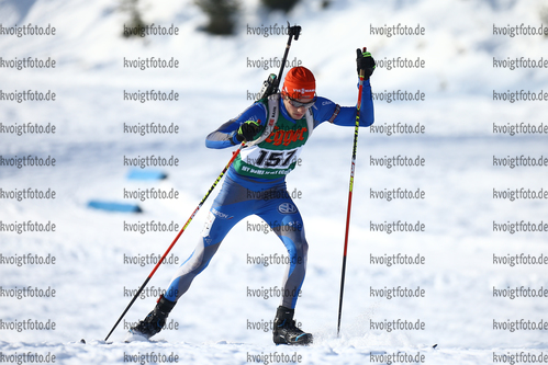 13.01.2018, xkvx, Wintersport, Alpencup - DSV Biathlon Deutschlandpokal - Hochfilzen, Einzel v.l. GROSS Simon