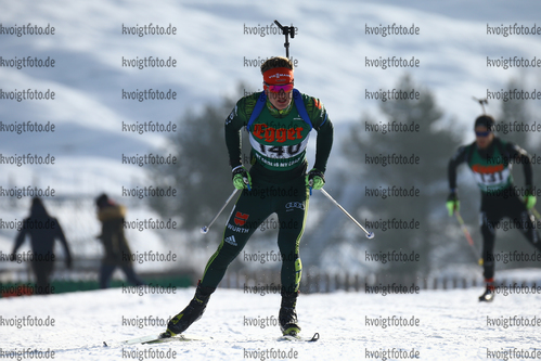 13.01.2018, xkvx, Wintersport, Alpencup - DSV Biathlon Deutschlandpokal - Hochfilzen, Einzel v.l. GROTIAN Tim