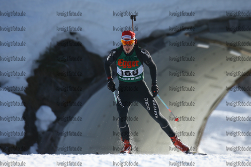13.01.2018, xkvx, Wintersport, Alpencup - DSV Biathlon Deutschlandpokal - Hochfilzen, Einzel v.l. KEUZER Yannick