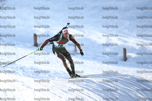 13.01.2018, xkvx, Wintersport, Alpencup - DSV Biathlon Deutschlandpokal - Hochfilzen, Einzel v.l. DORFER Matthias