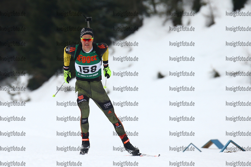 14.01.2018, xkvx, Wintersport, Alpencup - DSV Biathlon Deutschlandpokal - Hochfilzen, Sprint v.l. SCHMUCK Dominic