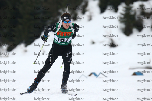 14.01.2018, xkvx, Wintersport, Alpencup - DSV Biathlon Deutschlandpokal - Hochfilzen, Sprint v.l. JAEGER Gian-Fadri