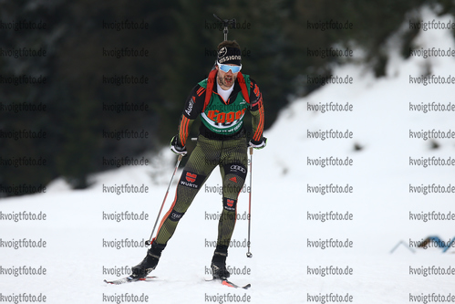 14.01.2018, xkvx, Wintersport, Alpencup - DSV Biathlon Deutschlandpokal - Hochfilzen, Sprint v.l. DONHAUER Johannes