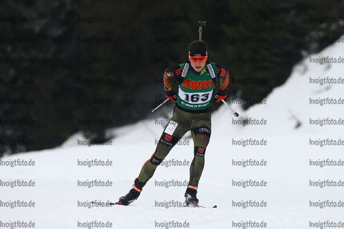 14.01.2018, xkvx, Wintersport, Alpencup - DSV Biathlon Deutschlandpokal - Hochfilzen, Sprint v.l. aSTRELOW Justus