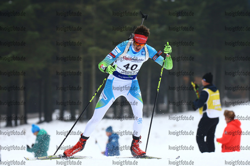 27.01.2018, xkvx, Wintersport, Biathlon IBU Junior Cup - Nove Mesto Na Morave, Sprint v.l. NAGLIC Luka