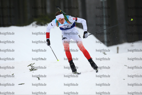 27.01.2018, xkvx, Wintersport, Biathlon IBU Junior Cup - Nove Mesto Na Morave, Sprint v.l. UHA Juri