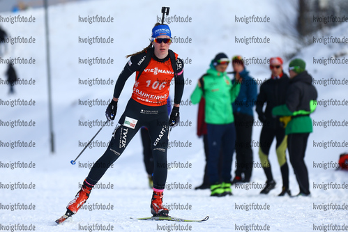 03.02.2018, xkvx, Wintersport, Alpencup - DSV Biathlon Deutschlandpokal - Oberhof, Sprint v.l. PUDERBACH Gina Marie