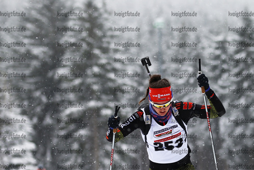 04.02.2018, xkvx, Wintersport, Alpencup - DSV Biathlon Deutschlandpokal - Oberhof, Sprint v.l. KELLER Natalie