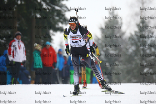 11.02.2018, xkvx, Wintersport, DSV Biathlon Deutschlandpokal - Altenberg, Verfolgung v.l. KOHLER Lisa