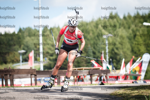 08.09.2018, xkvx, Biathlon, Deutsche Meisterschaften, Sprint , v.l. AURICH Julia