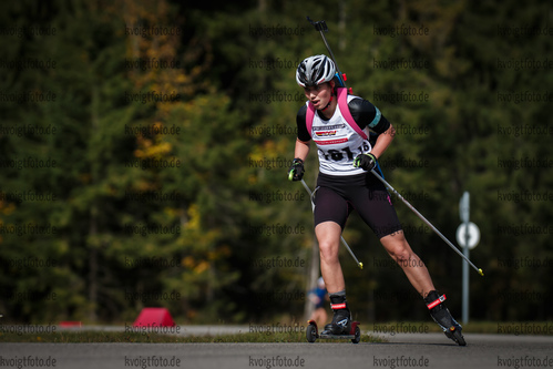 06.10.2018, xkvx, Biathlon, Deutschlandpokal, Sprint, v.l. FROHBERGER Selina