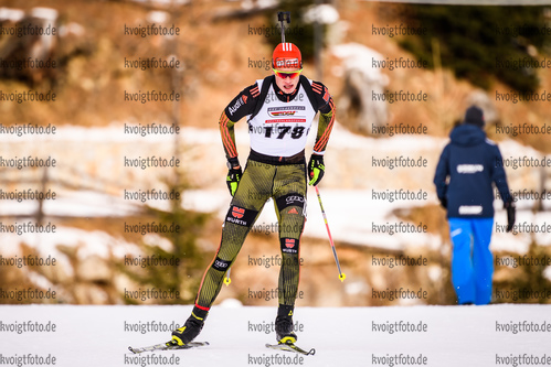 16.12.2018, xkvx, Biathlon, Deutschlandpokal Martell, Verfolgung, v.l. GOMBERT Tom