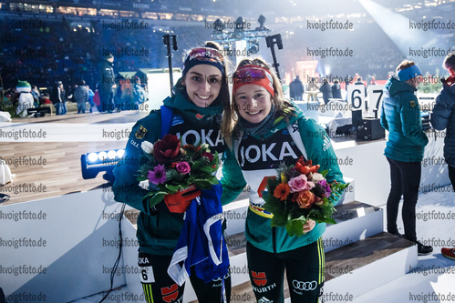 29.12.2018, xkvx, Biathlon JOKA World Team Challenge, AUF SCHALKE emspor, v.l. Vanessa Voigt, Sophia Schneider

(DFL/DFB REGULATIONS PROHIBIT ANY USE OF PHOTOGRAPHS as IMAGE SEQUENCES and/or QUASI-VIDEO)