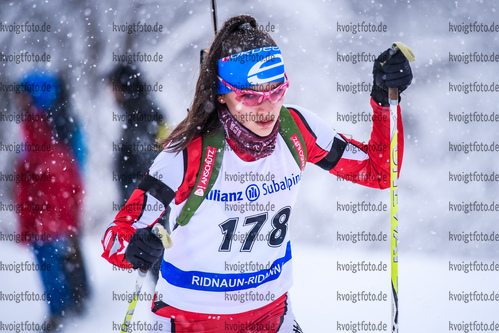 13.01.2019, xkvx, Biathlon, Deutschlandpokal Ridnaun, Sprint, v.l. NOCKER  Eva