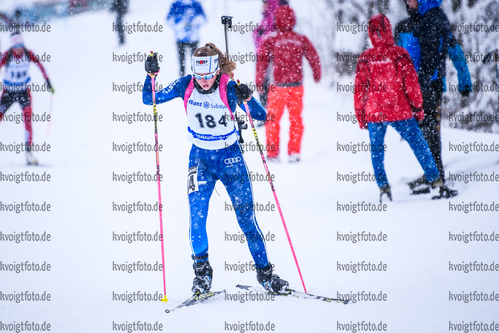 13.01.2019, xkvx, Biathlon, Deutschlandpokal Ridnaun, Sprint, v.l. NEUGEBAUER  Isabel