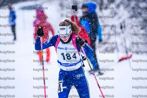 13.01.2019, xkvx, Biathlon, Deutschlandpokal Ridnaun, Sprint, v.l. NEUGEBAUER  Isabel