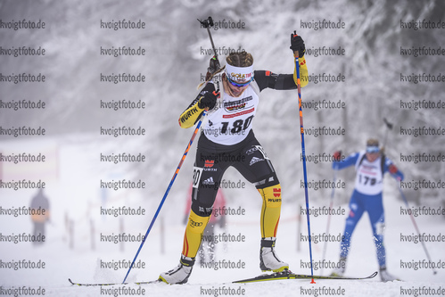 26.01.2019, xkvx, Biathlon, Deutschlandpokal Notschrei, Sprint, v.l. LANGE Jessica