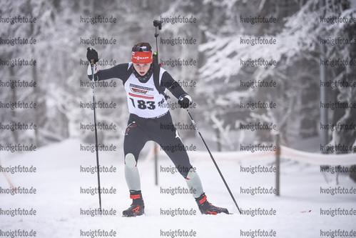 26.01.2019, xkvx, Biathlon, Deutschlandpokal Notschrei, Sprint, v.l. POIKE Tamina