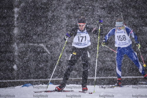 27.01.2019, xkvx, Biathlon, Deutschlandpokal Notschrei, Super Einzel, v.l. FIEDLER Jana
