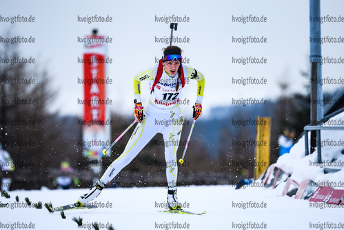 10.02.2019, xkvx, Biathlon, Deutschlandpokal Altenberg, Verfolgung, v.l. WEISS Sophia