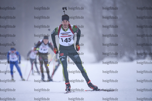 22.02.2019, xkvx, Biathlon, Deutsche Jugendmeisterschaft Kaltenbrunn, Einzel, v.l. DONHAUSER Johannes