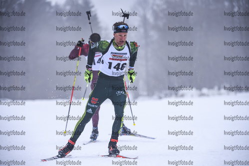 22.02.2019, xkvx, Biathlon, Deutsche Jugendmeisterschaft Kaltenbrunn, Einzel, v.l. SCHMUCK Dominic