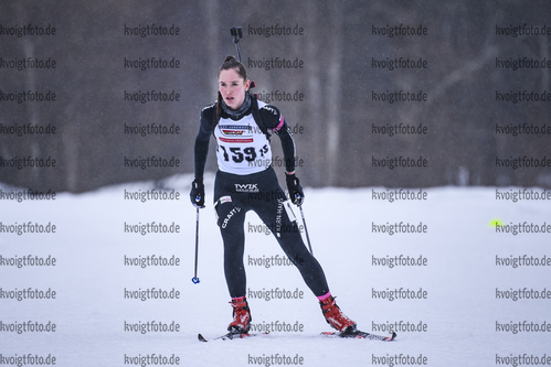 22.02.2019, xkvx, Biathlon, Deutsche Jugendmeisterschaft Kaltenbrunn, Einzel, v.l. PUDERBACH Gina Marie